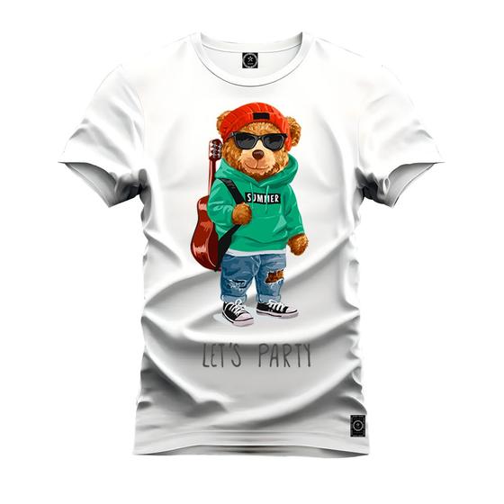 Imagem de Camiseta Estampada Confortável Premium Macia Urso Violão