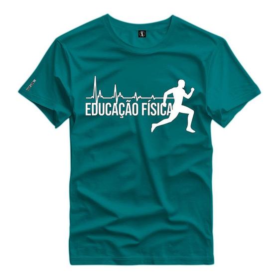 Imagem de Camiseta Estampada Educação Fisica Shap Life 100% Algodão Treino