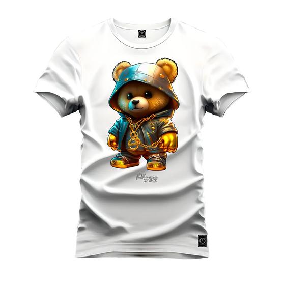 Imagem de Camiseta Estampada Malha Premium T-Shirt Urso Blindado