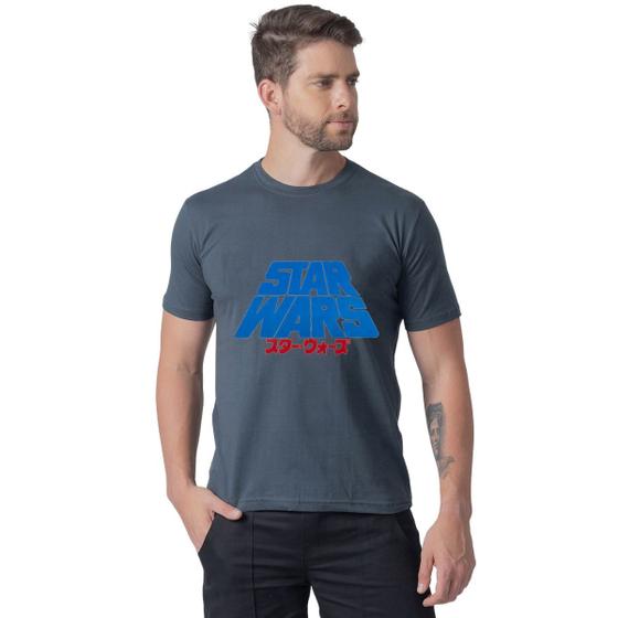 Imagem de Camiseta Estampada Masculina Básica Star Wars Japann Lançamento Personagem Series Filmes Games 