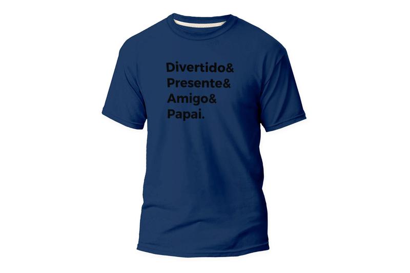 Imagem de Camiseta Estampada Personalizada Pai Papai 100% Algodão