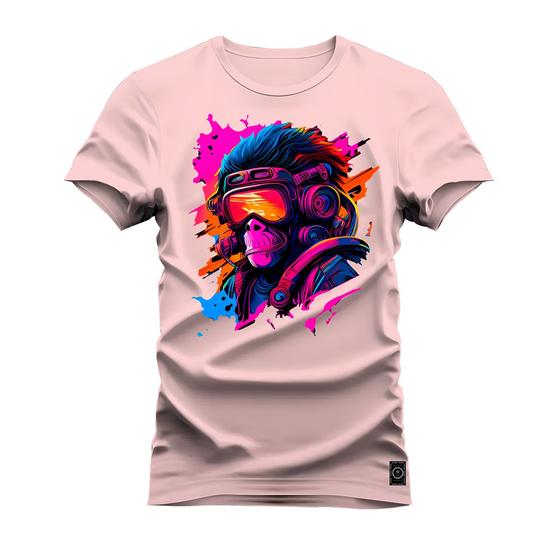 Imagem de Camiseta Estampada Premium Algodão Macaco Style