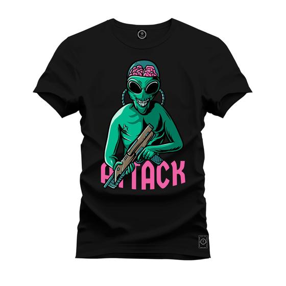 Imagem de Camiseta Estampada Premium Tamanho Especial Attack