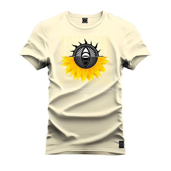 Imagem de Camiseta Estampada Premium Tamanho Especial Olho Girasol