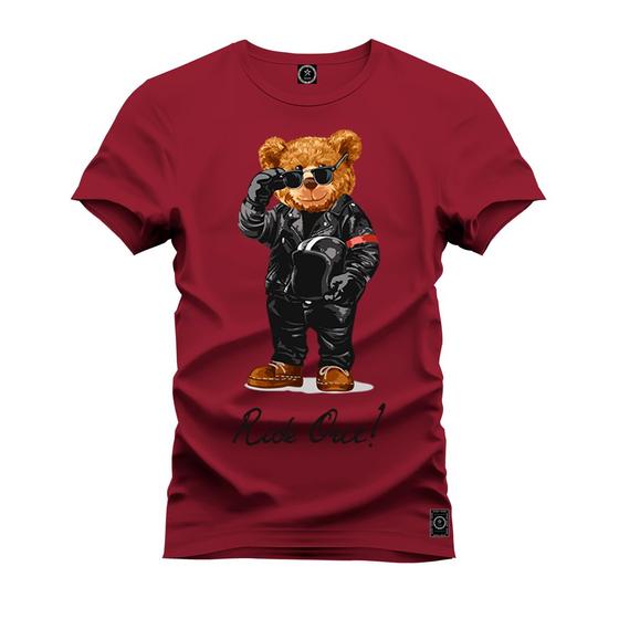 Imagem de Camiseta Estampada Premium Tamanho Especial Urso Estiloso