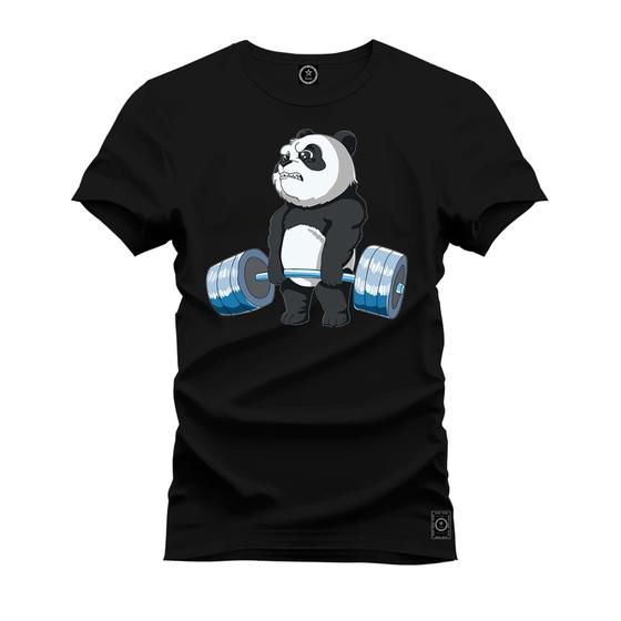 Imagem de Camiseta Estampada Premium Tamanho Especial Urso Pesos