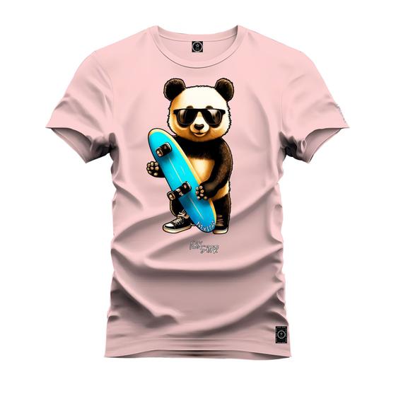 Imagem de Camiseta Estampada Premium Tamanho Especial Urso Skater