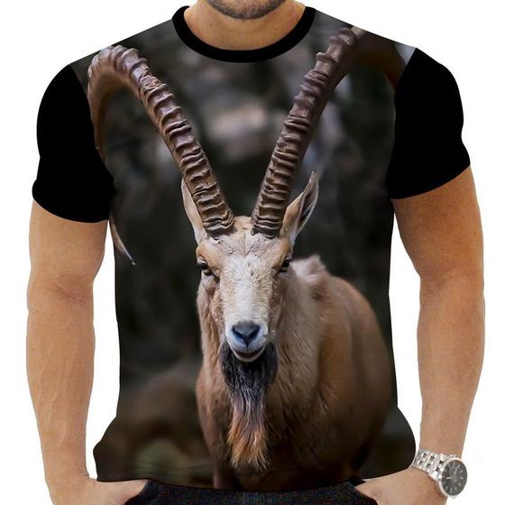 Imagem de Camiseta Estampada Sublimação Animais Pet Fazenda Cabra Cabrito Bode  14