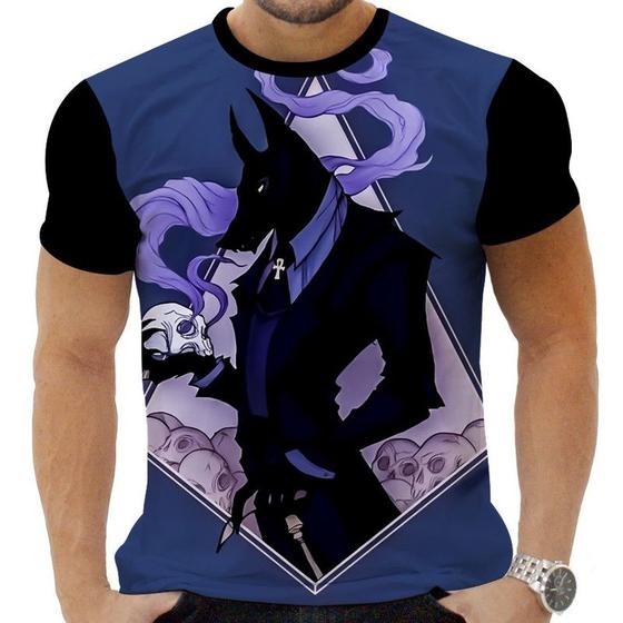 Imagem de Camiseta Estampada Sublimação Egito Deus Egipicio Anubis 19