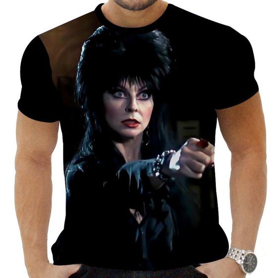 Imagem de Camiseta Estampada Sublimação Filmes Clássicos Terror Horror Cult Elvira A Rainha Das Trevas 07