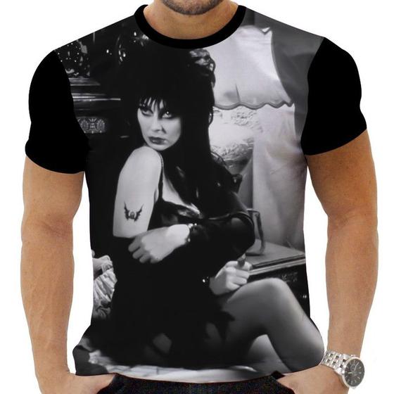 Imagem de Camiseta Estampada Sublimação Filmes Clássicos Terror Horror Cult Elvira A Rainha Das Trevas 20