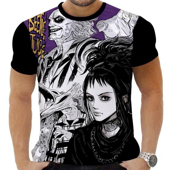 Imagem de Camiseta Estampada Sublimação Filmes Cult Terror Os Fantasmas se Divertem Beetle Juice  08