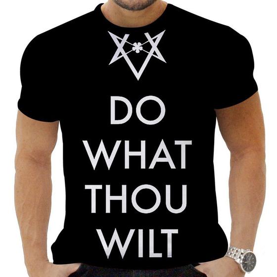 Imagem de Camiseta Estampada Sublimação Ocultismo Thelema Aleister Crowley 10