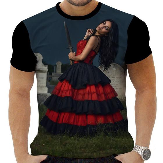 Imagem de Camiseta Estampada Sublimação Religião Umbanda Quimbanda Candomblé Exu Pombagira Laroye 45