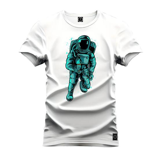 Imagem de Camiseta Estampada Tamanho Grande Plus Size Astronauta