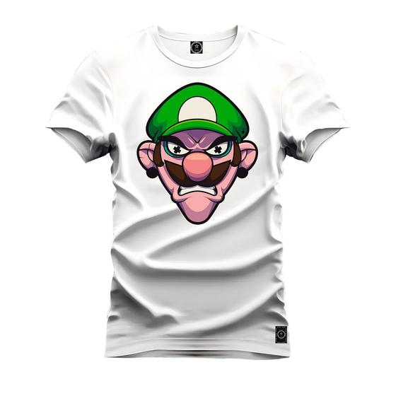 Imagem de Camiseta Estampada Tamanho Grande Plus Size Bigode Verde