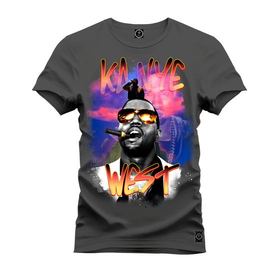 Imagem de Camiseta Estampada Tamanho Grande Plus Size Kanye West