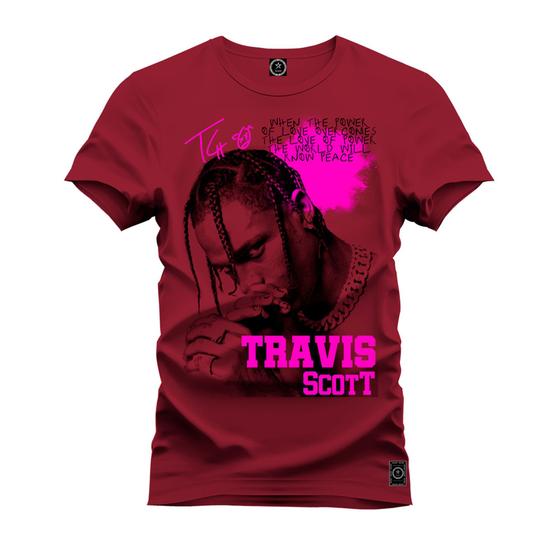 Imagem de Camiseta Estampada Tamanho Grande Plus Size Travis Scott Black Show