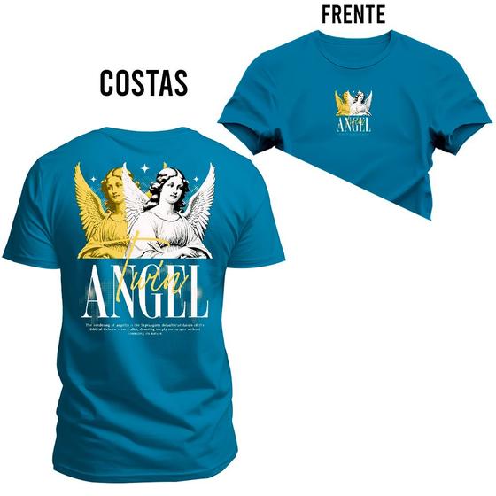 Imagem de Camiseta Estampada Unissex Algodão Confortável Angel Two