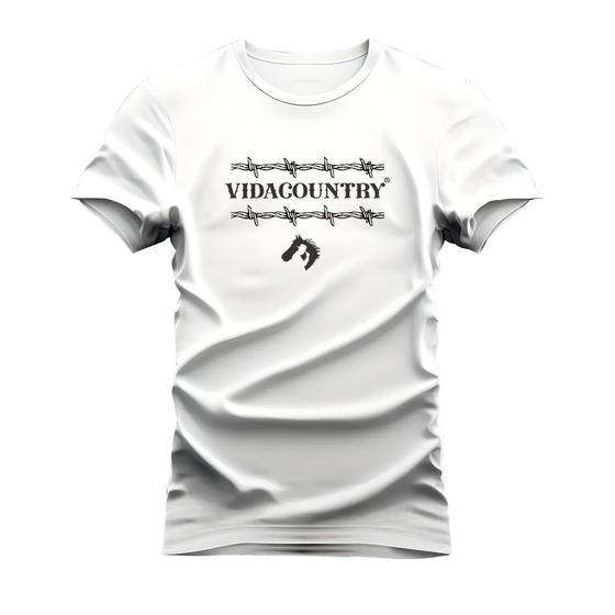 Imagem de Camiseta Estampada Unissex Algodão Confortável Vida Country Porteira