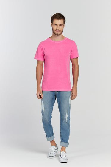 Imagem de Camiseta Estonada Rosa Pink Liso