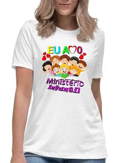 Imagem de Camiseta eu amo o ministério infantil camisa religião