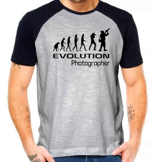 Imagem de Camiseta evolução fotografo fotogtafia camisa