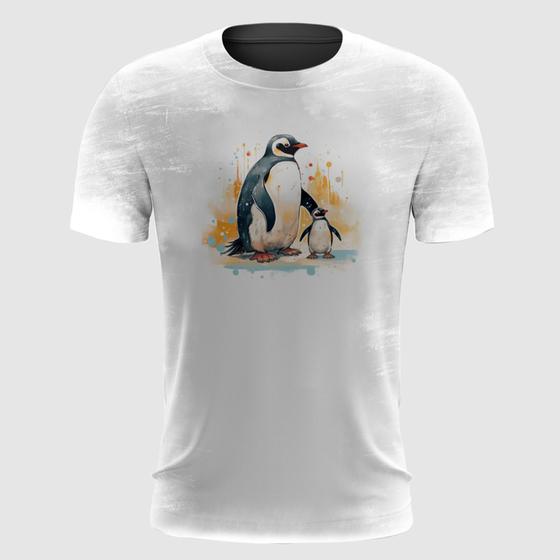 Imagem de Camiseta Família de Pinguins