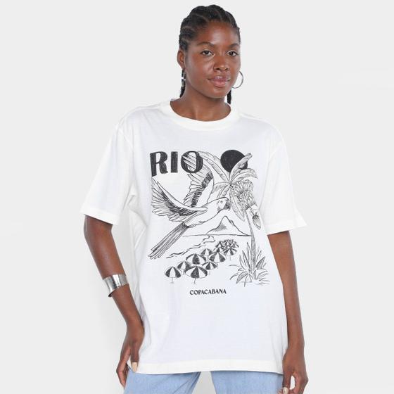 Imagem de Camiseta Farm Rio Média Pb Feminina