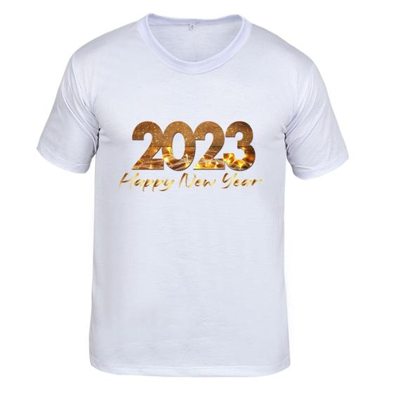 Imagem de Camiseta Feliz Ano Novo 2023 Moda Lançamento Top