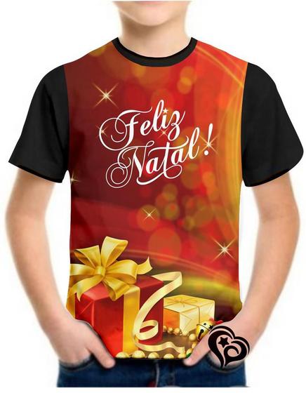 Imagem de Camiseta Feliz Natal Meninos Papai Noel Infantil Blusa et2