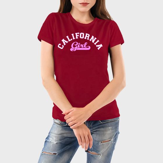 Imagem de Camiseta Feminina Algodão California Girl Premium