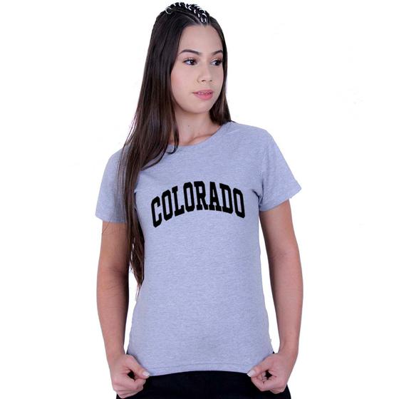 Imagem de Camiseta Feminina Baby Look Algodão Colora USA