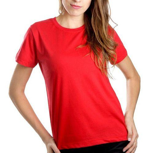 Imagem de Camiseta Feminina Baby Look Algodão Lisa Atacado Blusa