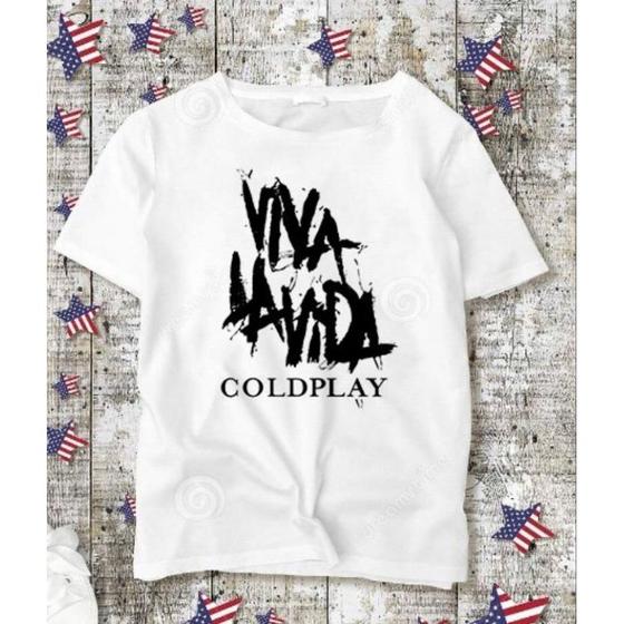 Imagem de Camiseta feminina baby look coldplay viva la vida!!