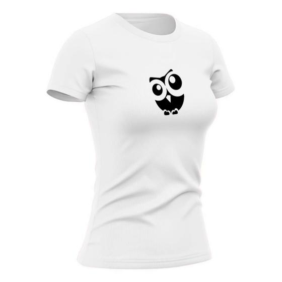 Imagem de Camiseta Feminina Babylook de Algodão Gola Redonda Estilo Casual Confortavel Estampada