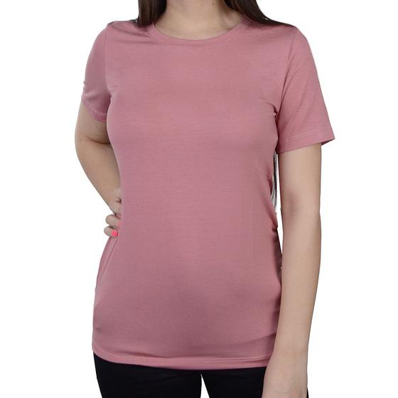 Imagem de Camiseta Feminina Basico.Com Soft Modal Rose - 102101