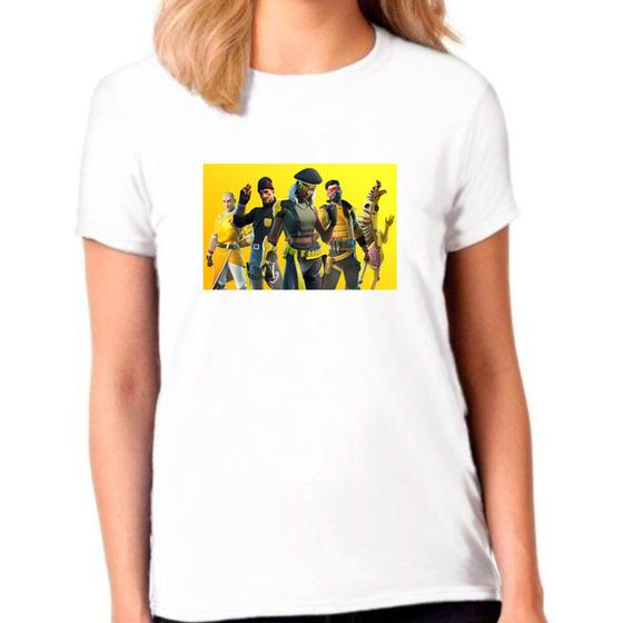 Imagem de Camiseta Feminina Branca Fortnite 11