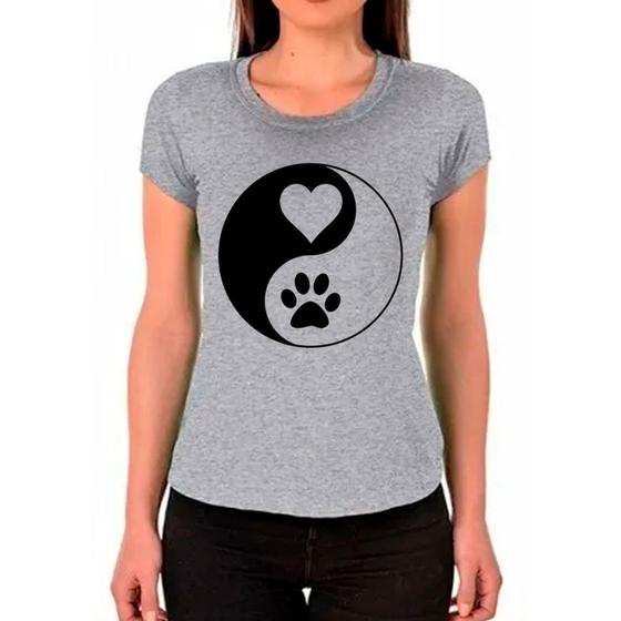 Imagem de Camiseta Feminina Cinza Cachorro Pet Dog 03