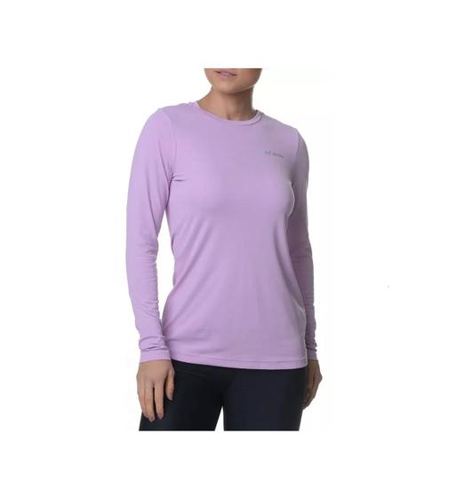 Imagem de Camiseta Feminina Columbia Neblina Manga Longa Lilás - Tam M