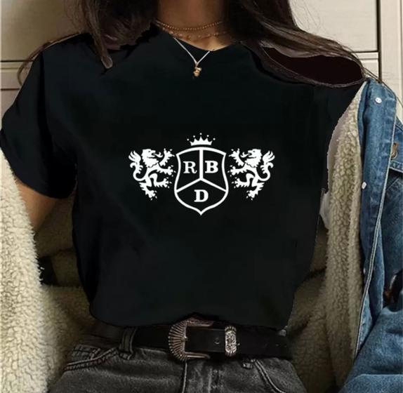 Imagem de Camiseta Feminina Despojada Rebelde Show RBD Baby Look 100% Algodão