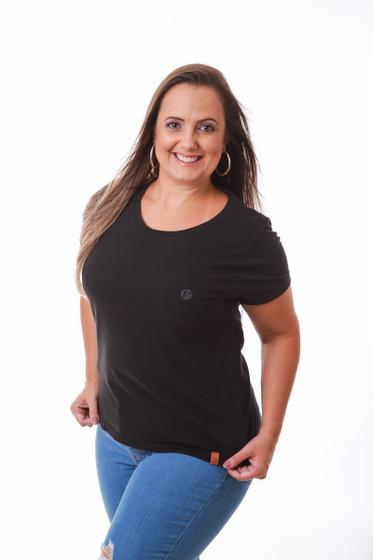 Imagem de Camiseta Feminina Estampa Logomarca Lateral