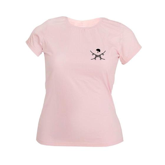 Imagem de Camiseta Feminina Estampa Skate Capacete Confortável Casual