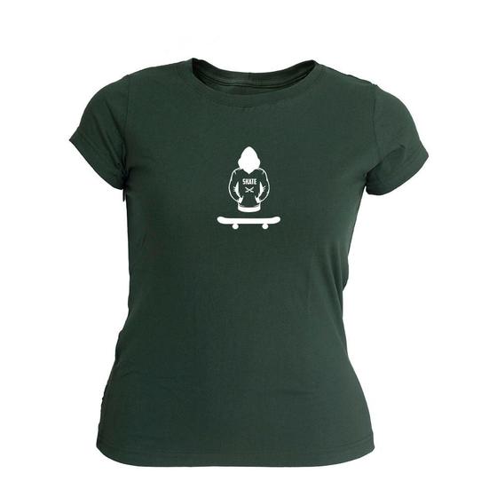 Imagem de Camiseta Feminina Estampada Skate Board Confortável Casual