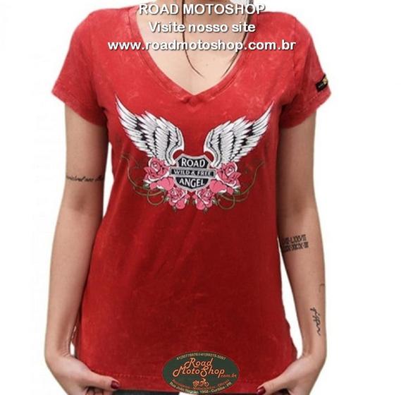 Imagem de Camiseta feminina estonada ROAD ANGEL