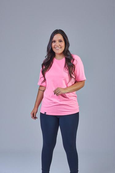 Imagem de Camiseta Feminina Lisa Rosa Neon T-Ros Clothing