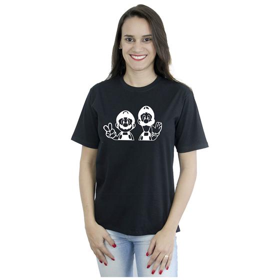 Imagem de Camiseta Feminina Masculina Jogo Mario e Luigi