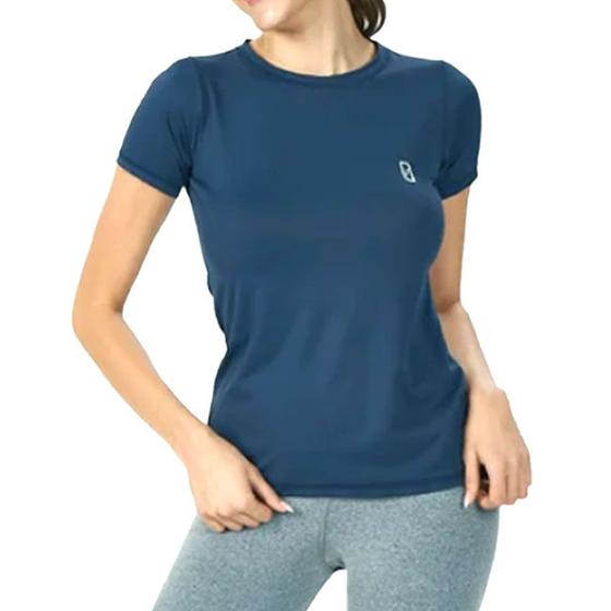 Imagem de Camiseta Feminina Pratyque Baby Look Azul Piscina - 20805