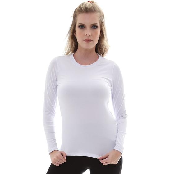 Imagem de Camiseta Feminina Proteção Solar Uv5+ Manga Longa Light  Slim Fitness