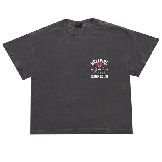 Imagem de Camiseta Feminina Quiksilver 86 Crop Hell Fire Surf Club Preto